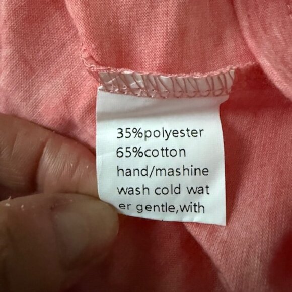 Saukole Women's V-neck Sleeveless Pink Top Tee Rainbow Stripes Pink Size XXL NWT - Picture 14 of 15